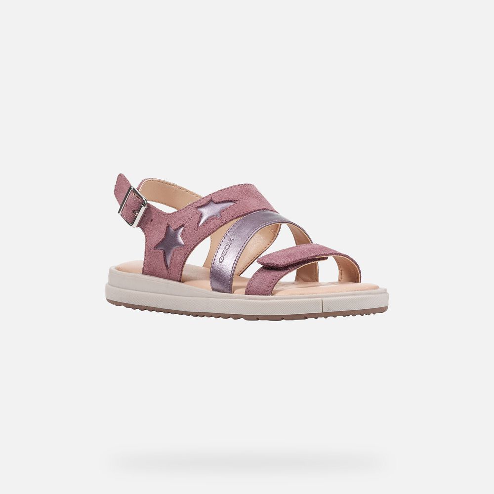 Sandalias Geox Menina Rosa - Rebecca - CWBEM5921